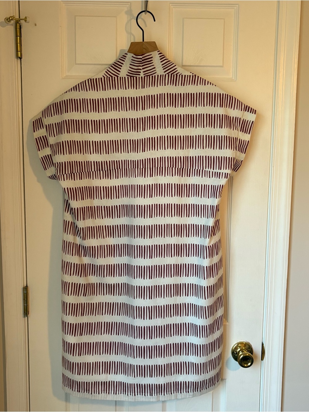 Brooke Wright Nancy Game Day Dress, Maroon White, S ๐ - Picture 10 of 11